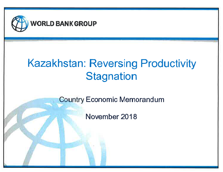 World Bank Country Econonomic Memorandum  2018