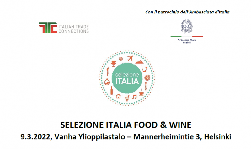 Diplomazia economica. “Selezione Italia - Food & Wine” a Helsinki.