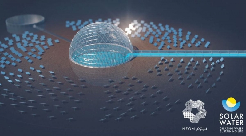 La città del futuro saudita NEOM sarà rifornita di aqua potabile da una centrale di desalinizzazione alimentata ad energia solare