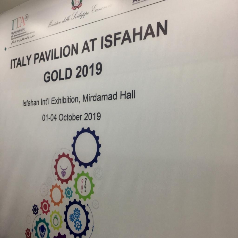 13^ ISFAHAN GOLD  International Exhibition of Gems, Jewellery, Related Machinery and Equipment con la partecipazione di 5 aziende italiane