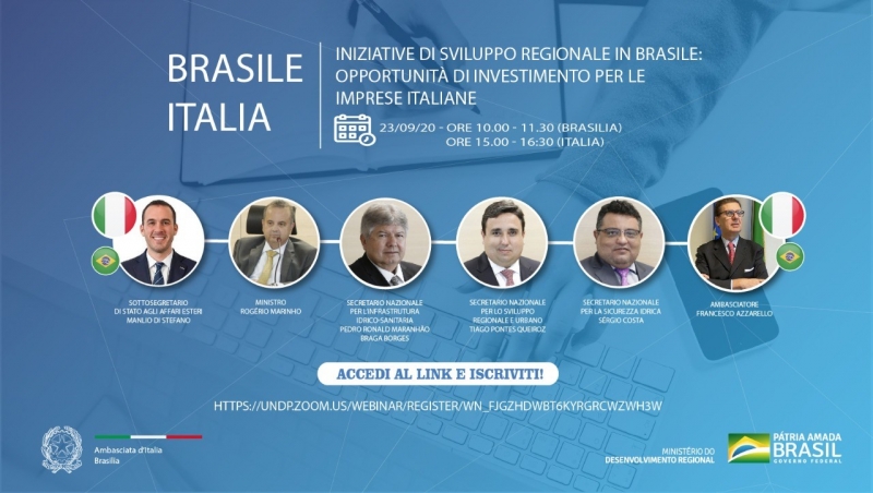 INCONTRO MINISTRO SVILUPPO REGIONALE DEL BRASILE - SOCIETÀ ITALIANE